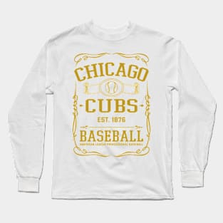 Vintage Cubs American Baseball Long Sleeve T-Shirt